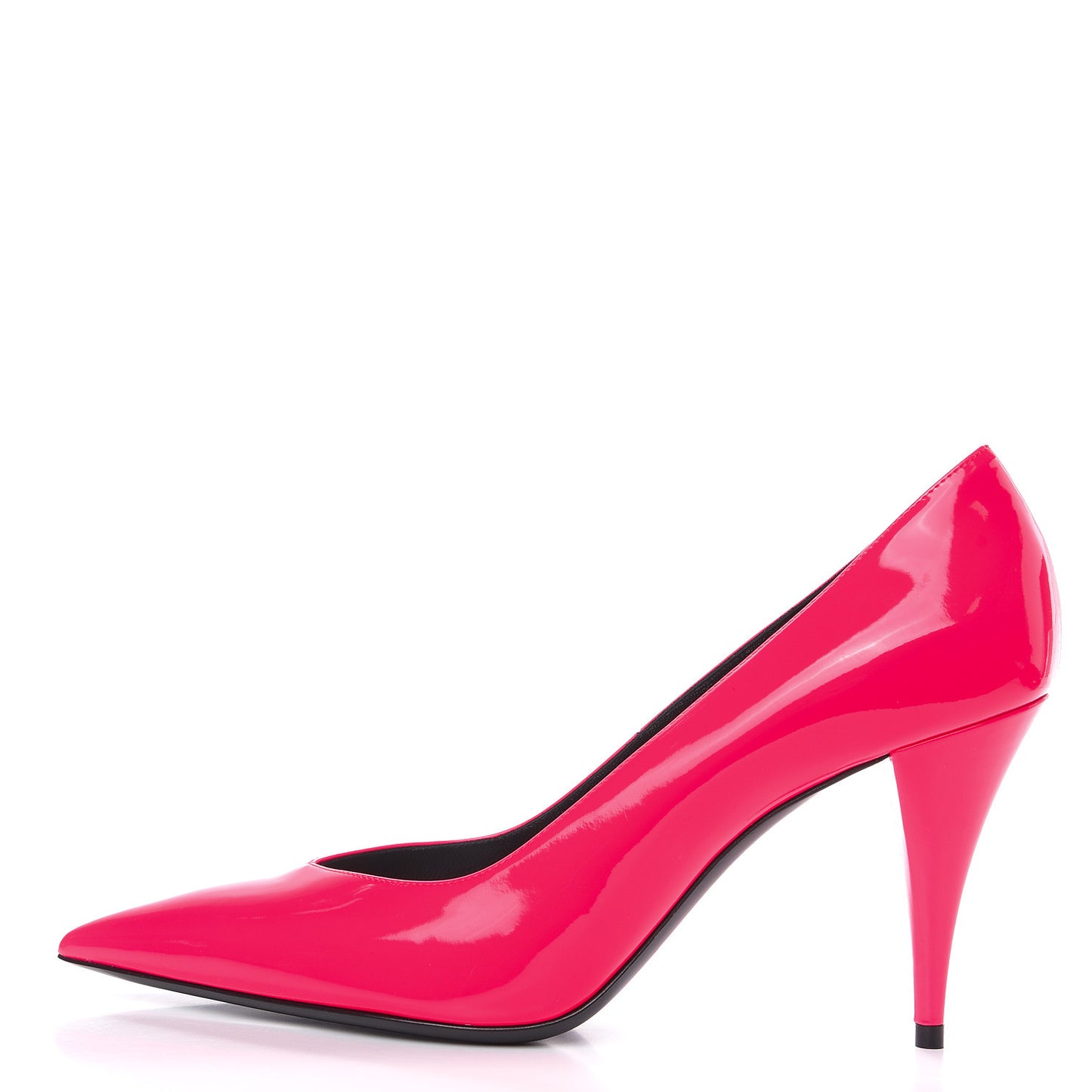 Patent Calfskin Kiki 85 Pumps 39 Neon Pink