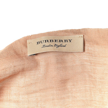 Burberry Modal Silk Mega Check Lightweight Scarf Camel 4 of 5