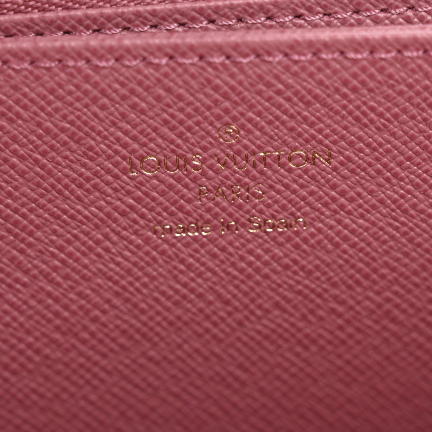 Denim Monogram Jacquard Zippy Wallet Pink