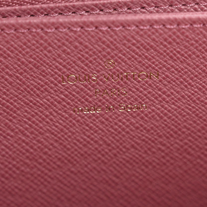 Louis Vuitton Denim Monogram Jacquard Zippy Wallet Pink 6 of 7