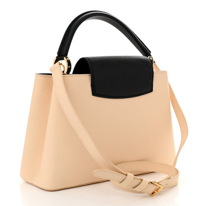 Louis Vuitton Taurillon Capucines PM Creme  Black 3 of 9