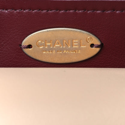 Chanel Bullskin Stitched Bi-Color Medium So Light Shoulder Bag Beige 6 of 9