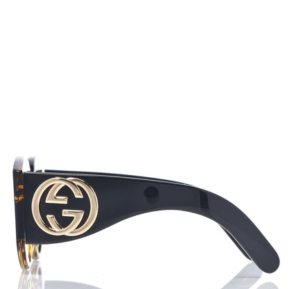Gucci Acetate Round Frame Sunglasses GG0177S Brown 3 of 10