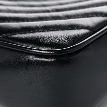 Saint Laurent Calfskin Matelasse Monogram Lou Camera Bag Black 11 of 16