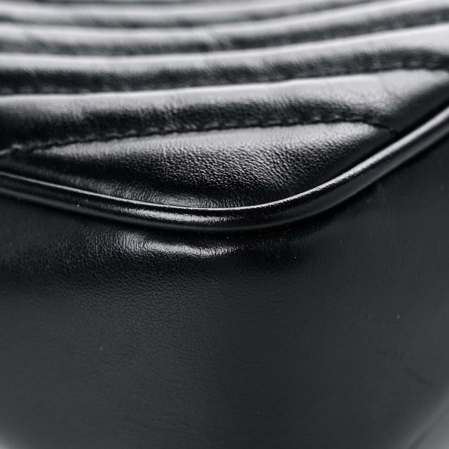 Calfskin Matelasse Monogram Lou Camera Bag Black