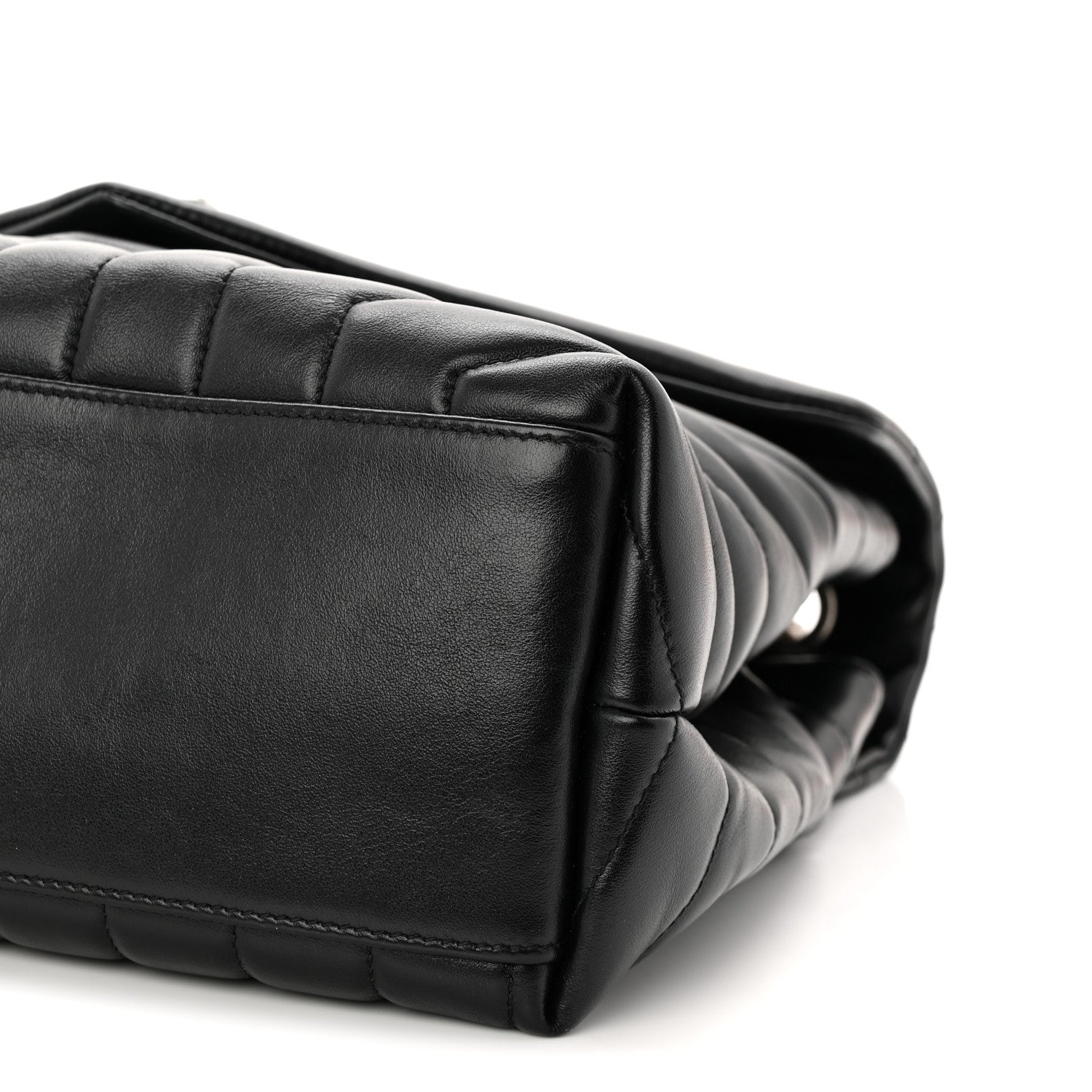 Saint Laurent Calfskin Y Quilted Monogram Medium Loulou Chain Satchel Black 9 of 9