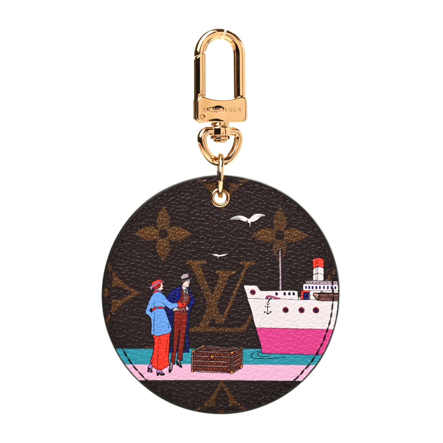 Louis Vuitton Monogram 2016 Christmas Animation Bag Charm Key Ring 1 of 5