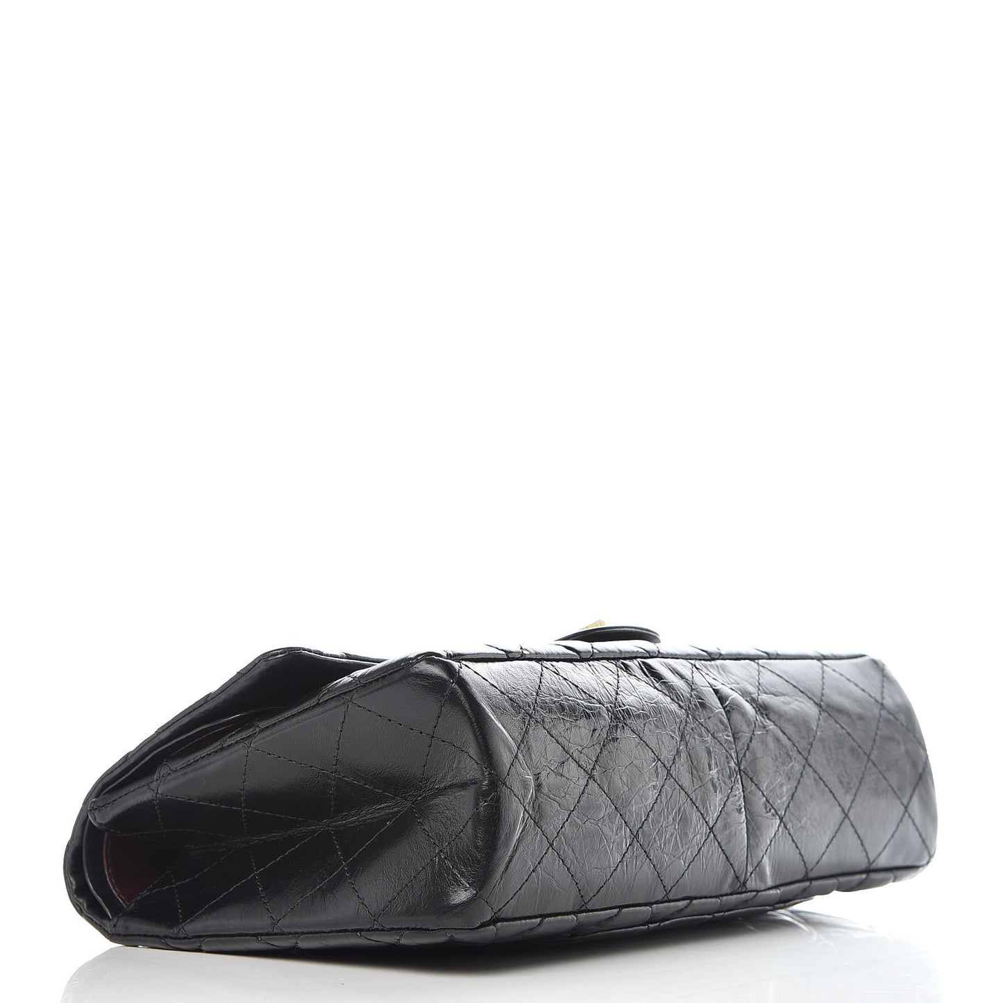 Aged Calfskin Quilted 2.55 Reissue 227 Flap Black