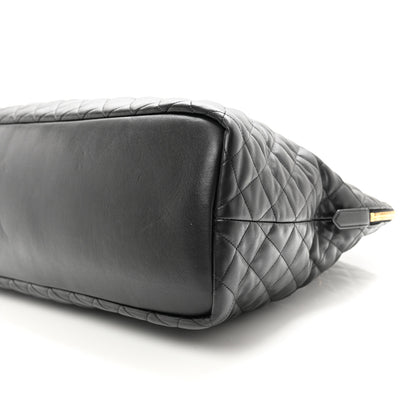 Saint Laurent Calfskin Quilted ES Giant Travel Bag Black 8 of 9