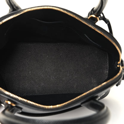 Balenciaga Signature Grained Calfskin Logo S Ville Top Handle Bag Black 4 of 4