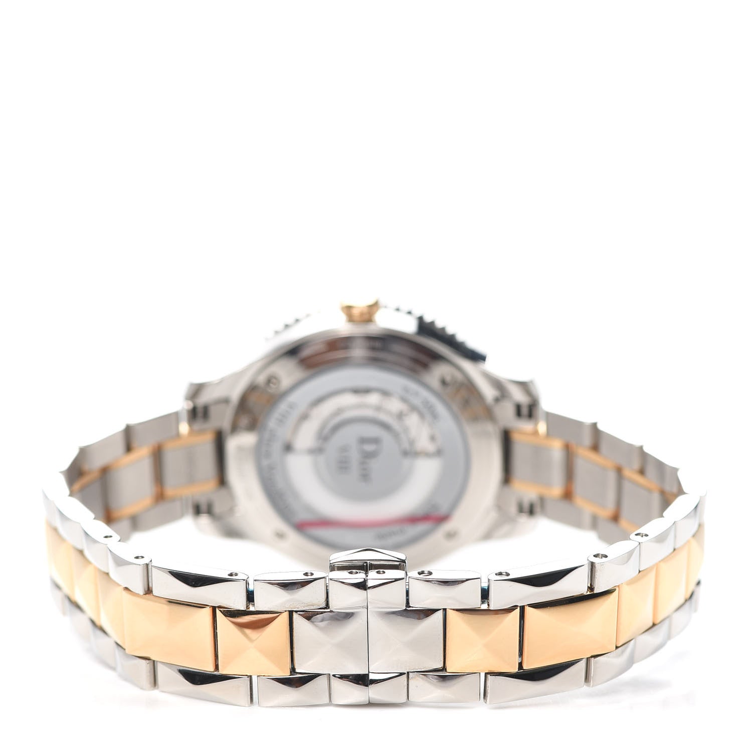 Christian Dior Stainless Steel 18K Rose Gold Diamond Mother of Pearl 32mm Dior VIII Montaigne Automatic Watch 3 of 6