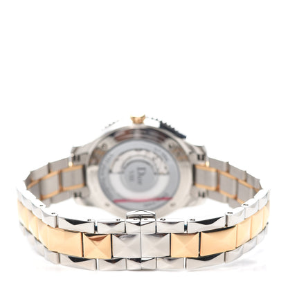 Christian Dior Stainless Steel 18K Rose Gold Diamond Mother of Pearl 32mm Dior VIII Montaigne Automatic Watch 3 of 6