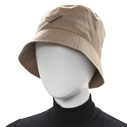 Prada Re-Nylon Metal Triangle Logo Bucket Hat M Cammeo 2 of 8
