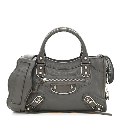 Balenciaga Chevre Silver Metallic Edge Hardware Mini City Gris Acier 1 of 10
