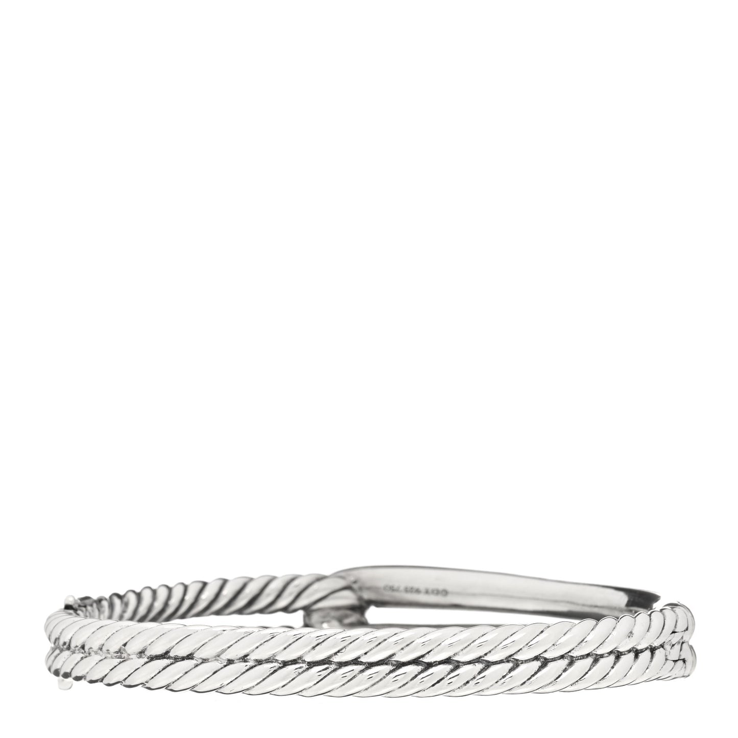 Sterling Silver 18K Yellow Gold Single Loop Labyrinth Bracelet