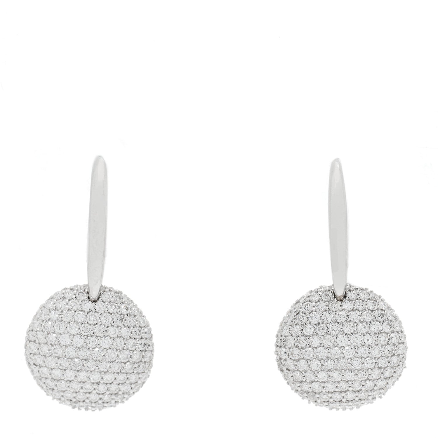 Roberto Coin 18K White Gold Diamond Fantasia Drop Earrings 1 of 3