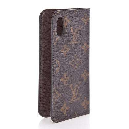 Louis Vuitton Monogram iPhone X Folio Case 3 of 11