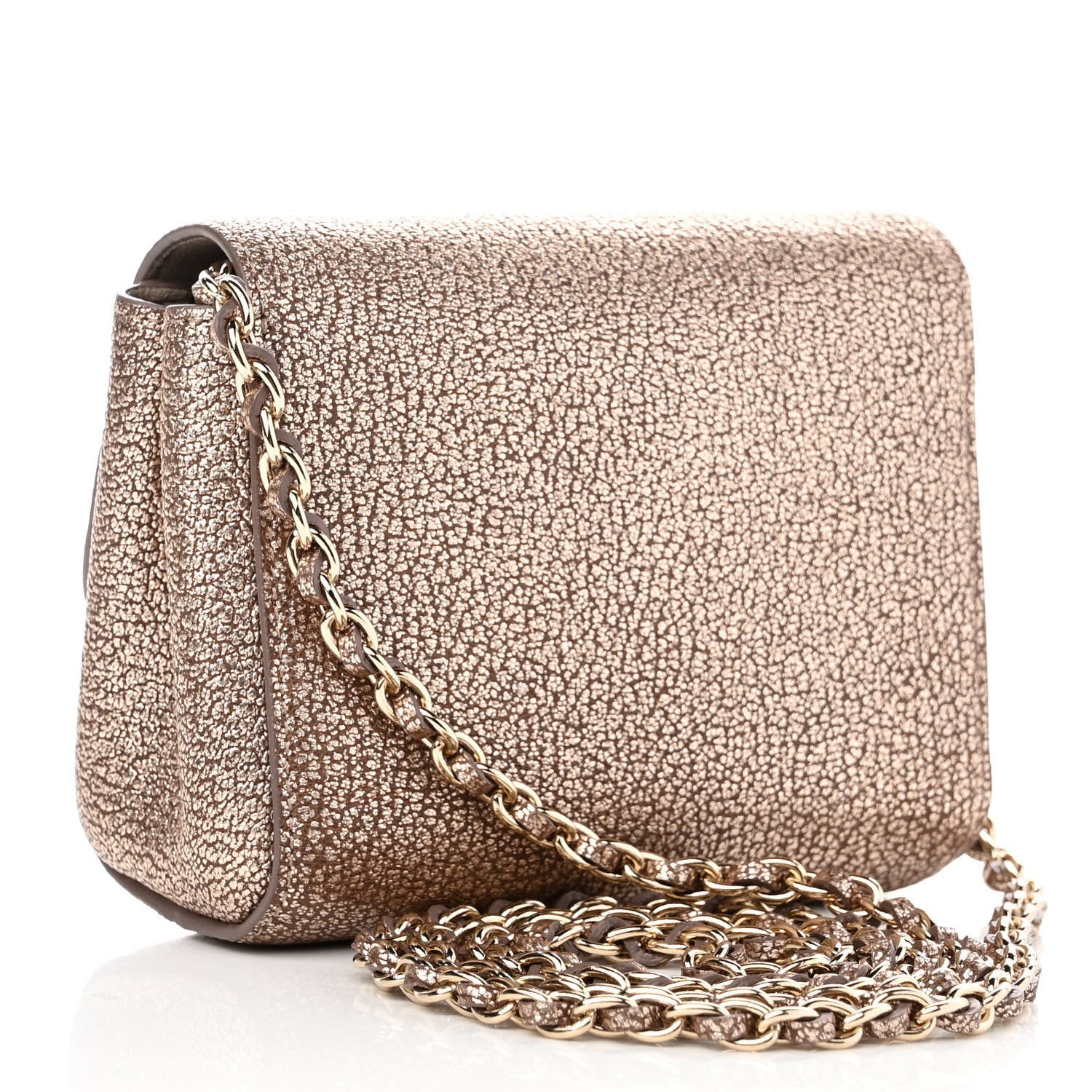Mulberry Metallic Goatskin Mini Lily Mushroom 3 of 9
