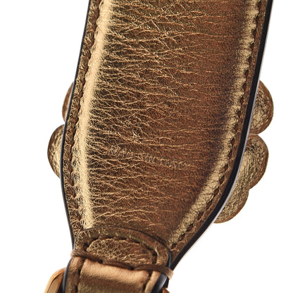Fendi Vitello Catalan Mirror Flowerland Studded Strap You Gold 3 of 3
