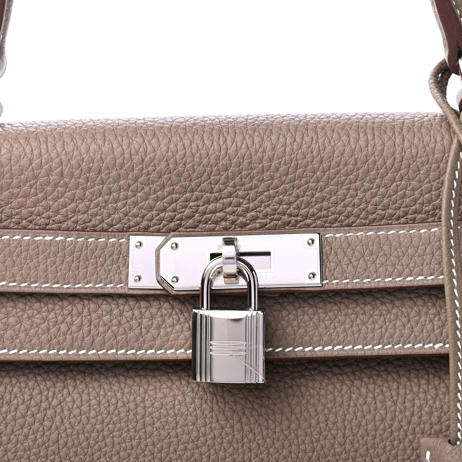 Hermes Togo Kelly Retourne 28 Etoupe 9 of 11