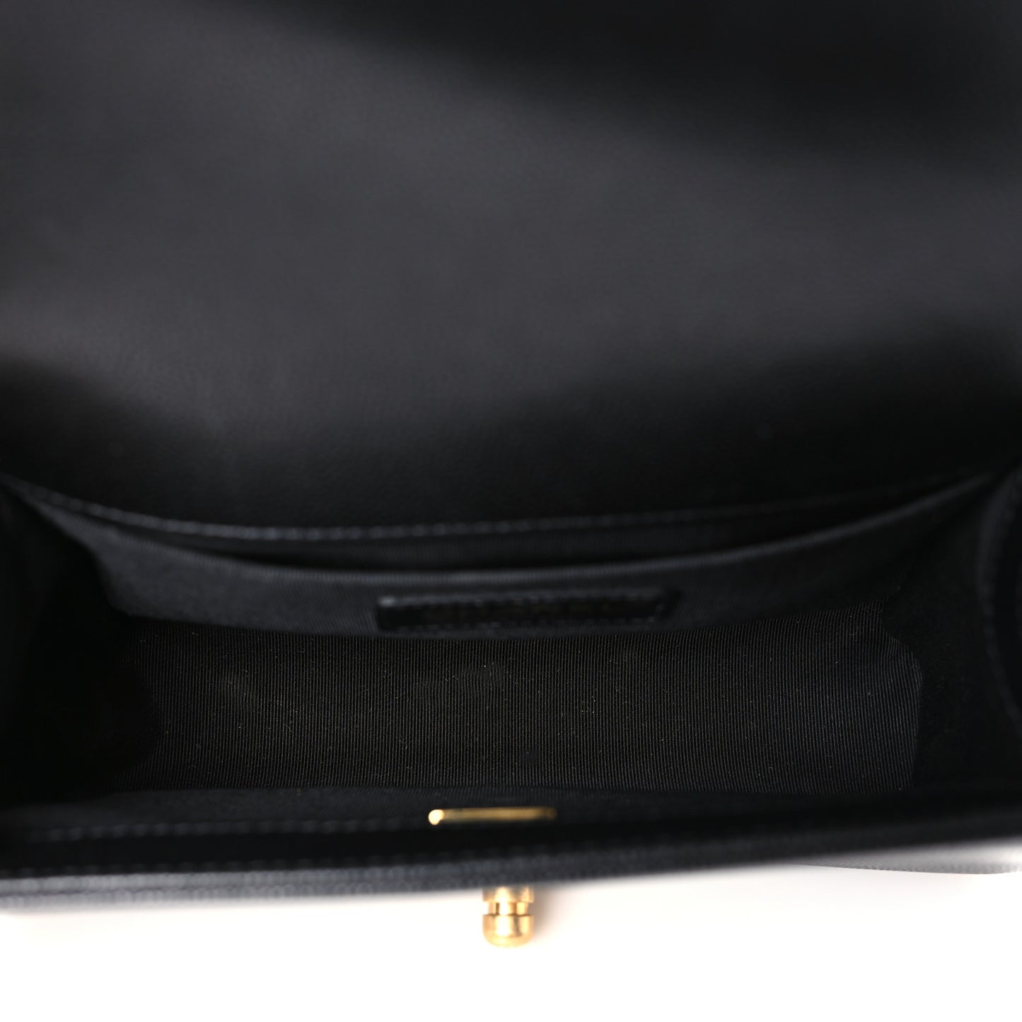 Caviar Quilted Small Boy Flap Black