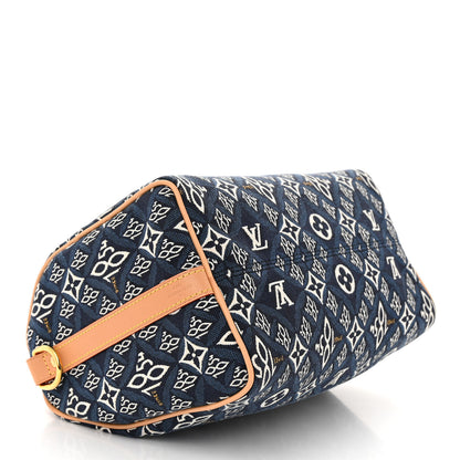 Louis Vuitton Jacquard Since 1854 Speedy Bandouliere 25 Blue 4 of 11