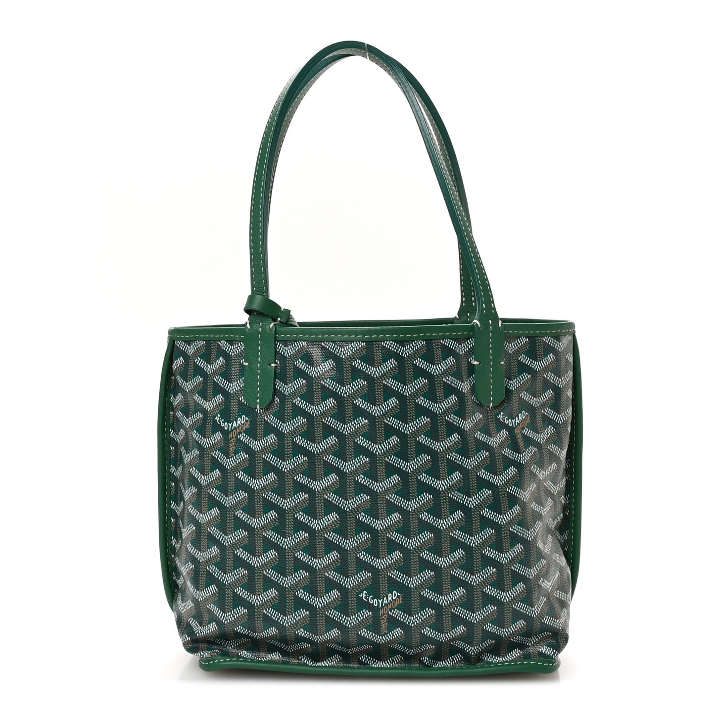 Goyardine Reversible Mini Anjou Green