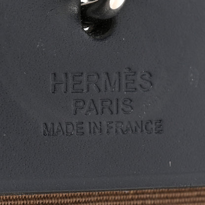 Hermes Toile Officier Vache Hunter Herbag Zip 31 PM Etoupe Bleu Indigo 8 of 15