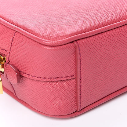 Prada Saffiano Mini Camera Crossbody Peonia 8 of 11