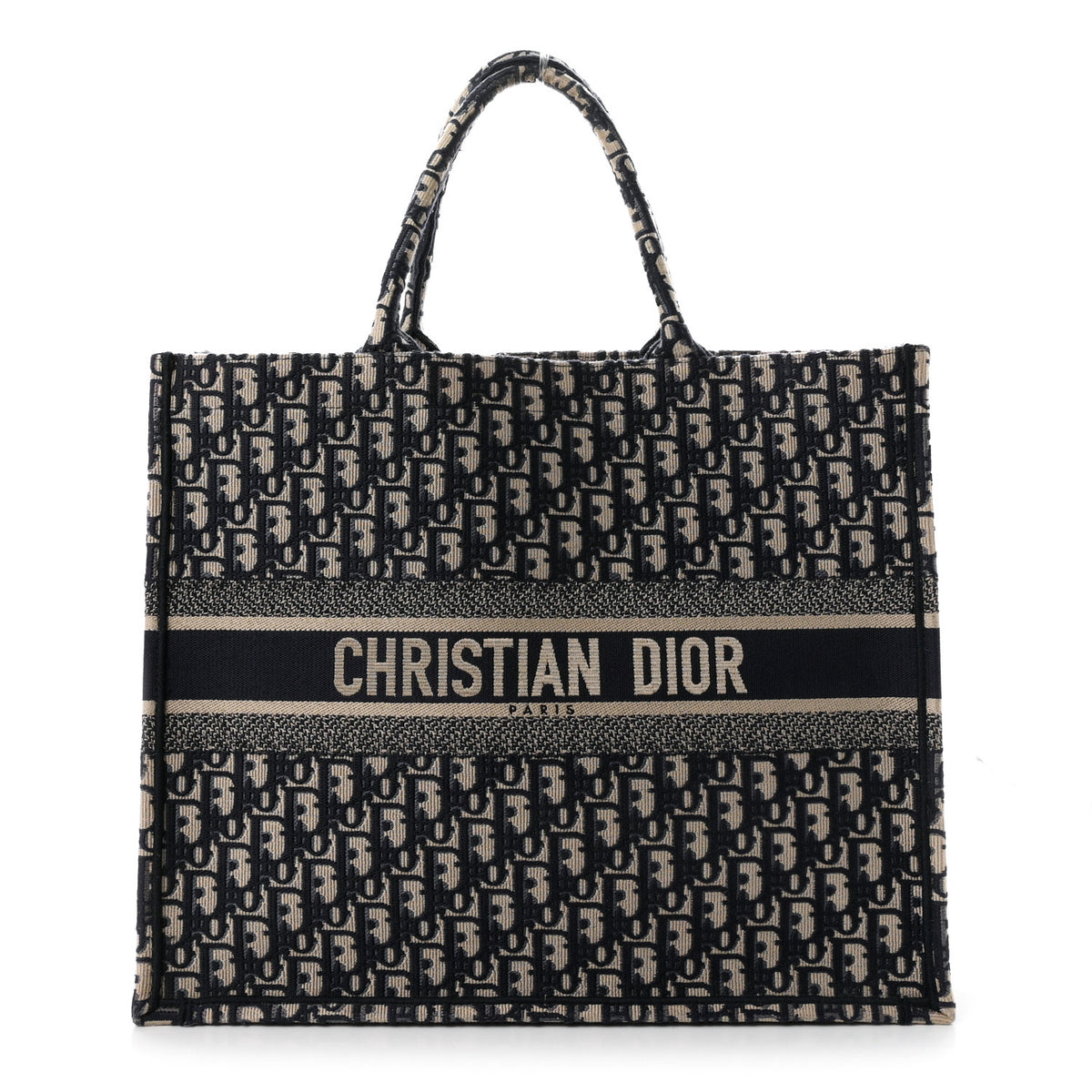 Christian Dior Oblique Large Book Tote Blue Multicolor 2 of 19