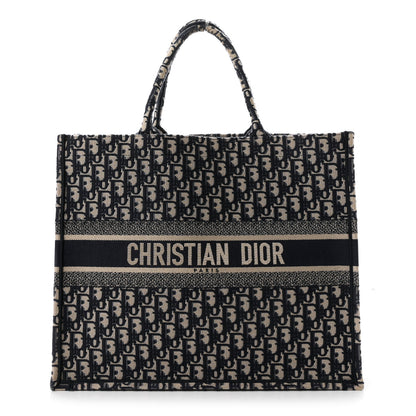 Christian Dior Oblique Large Book Tote Blue Multicolor 2 of 19