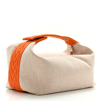 Hermes Canvas Small Bride-A-Brac Pouch Natural Orange 2 of 8