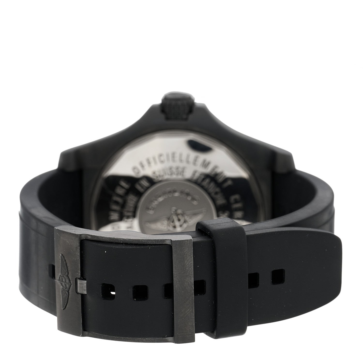 Breitling Stainless Steel Rubber 45mm Avenger Seawolf Automatic Watch Black M17330 3 of 4