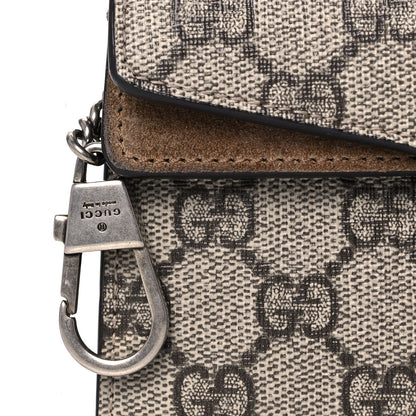 Gucci GG Supreme Monogram Super Mini Dionysus Shoulder Bag Taupe 10 of 12
