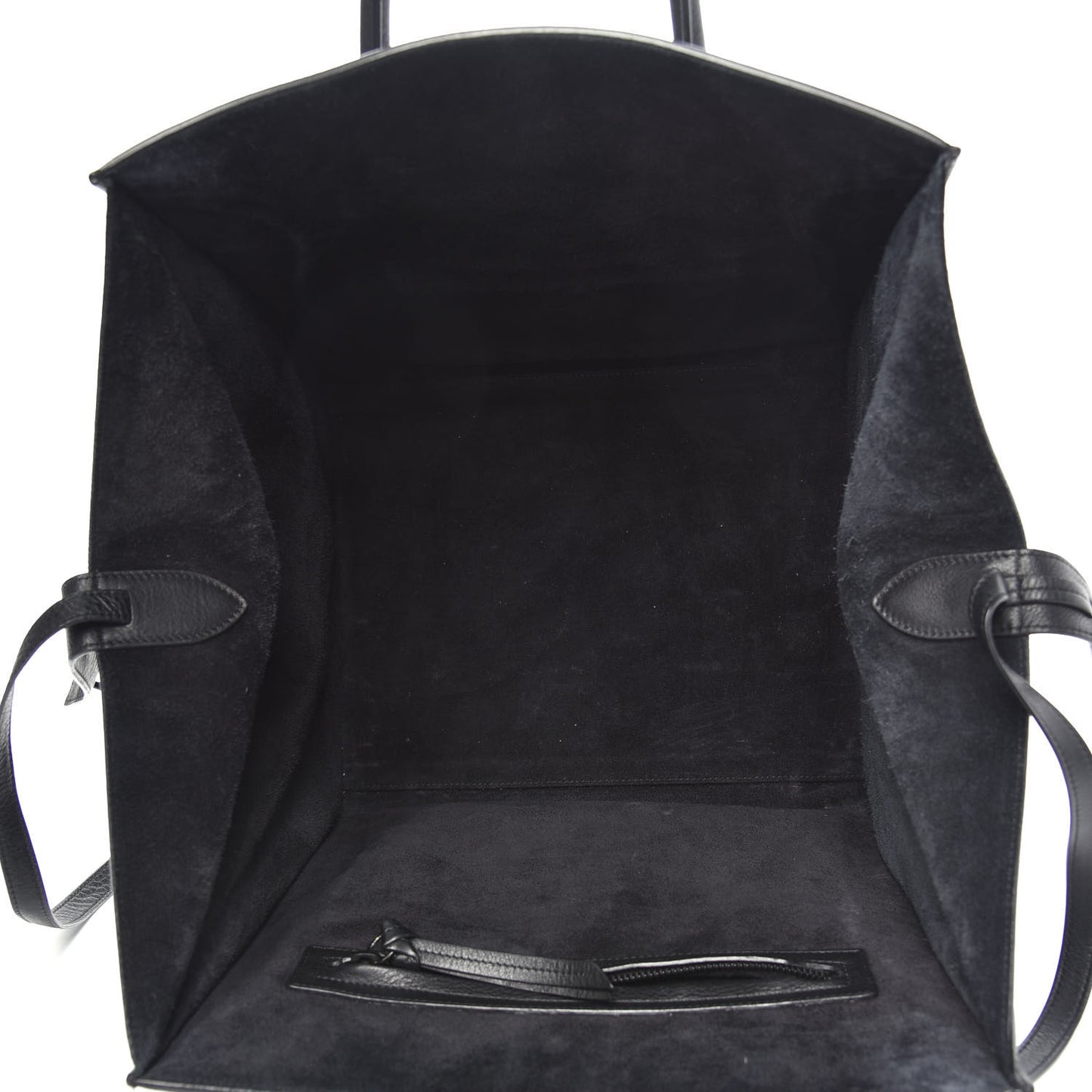 Grained Calfskin Medium Phantom Luggage Black