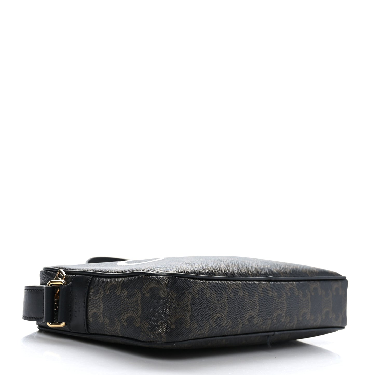 Triomphe Canvas Medium Messenger Bag Black