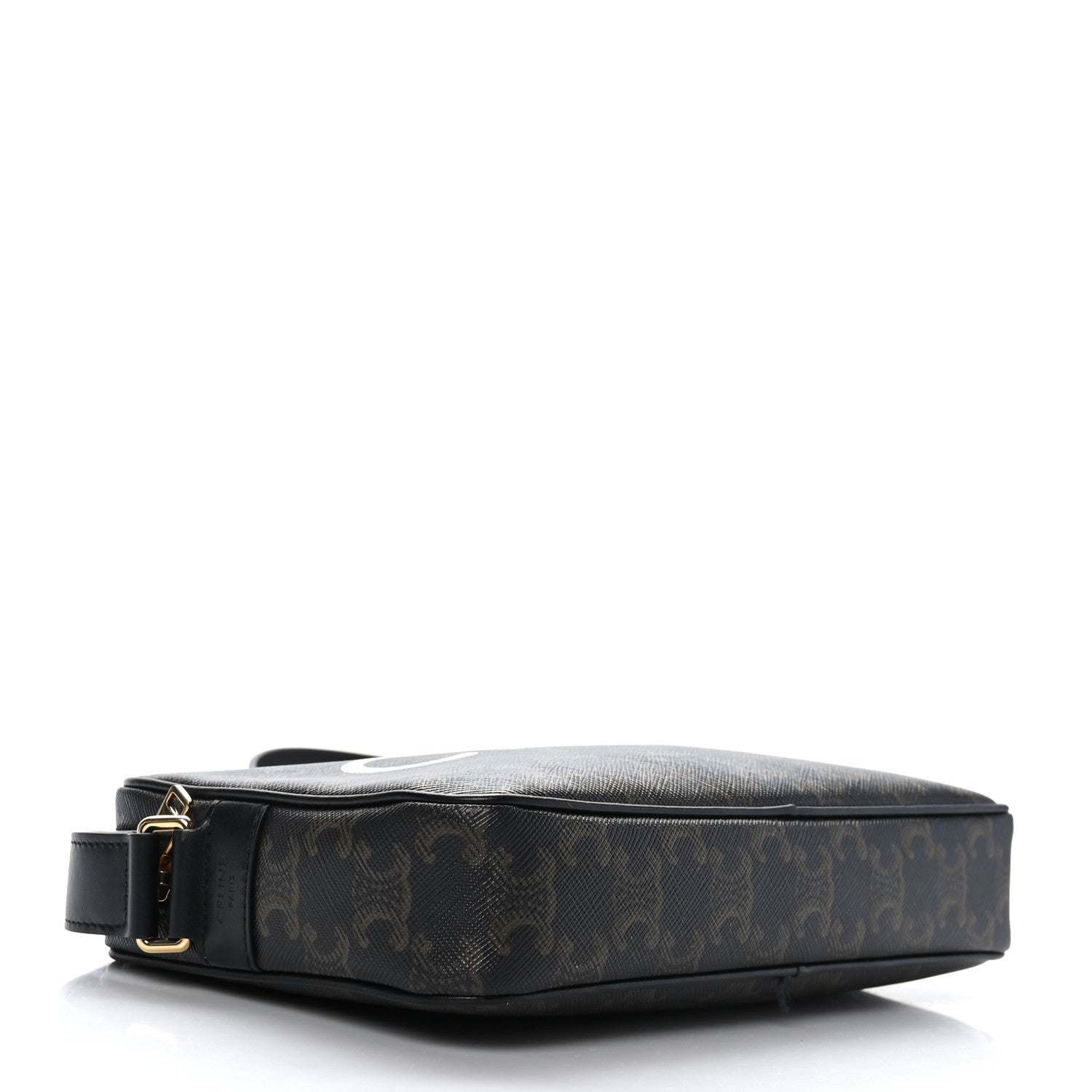 Celine Triomphe Canvas Medium Messenger Bag Black 4 of 10