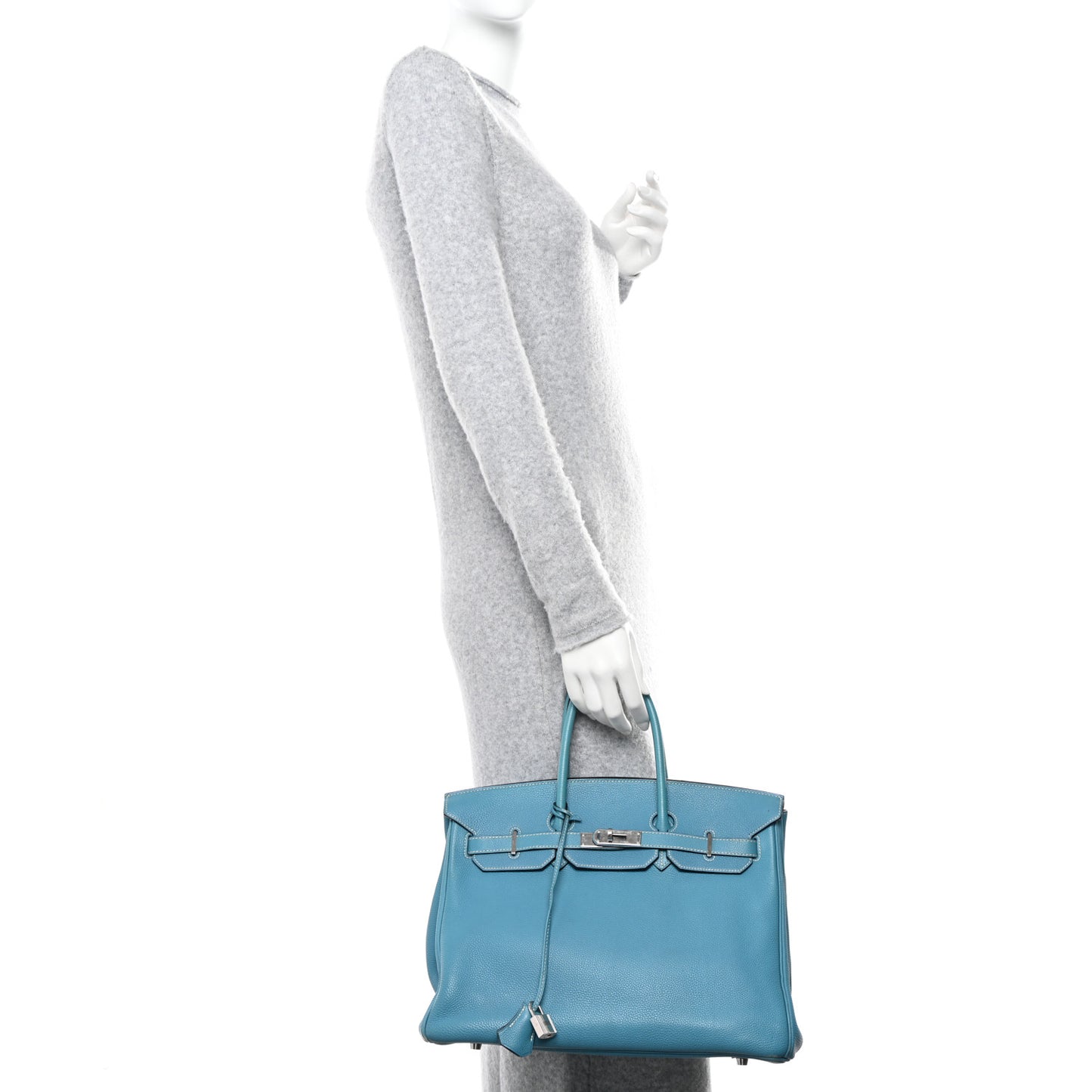 Taurillon Clemence BIRKIN 35 Blue Jean