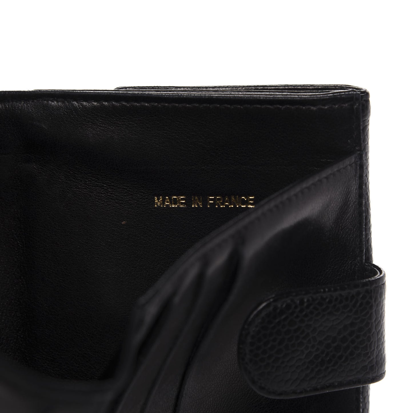 Caviar Timeless CC Compact French Wallet Black