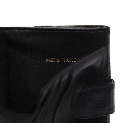 Chanel Caviar Timeless CC Compact French Wallet Black 8 of 9