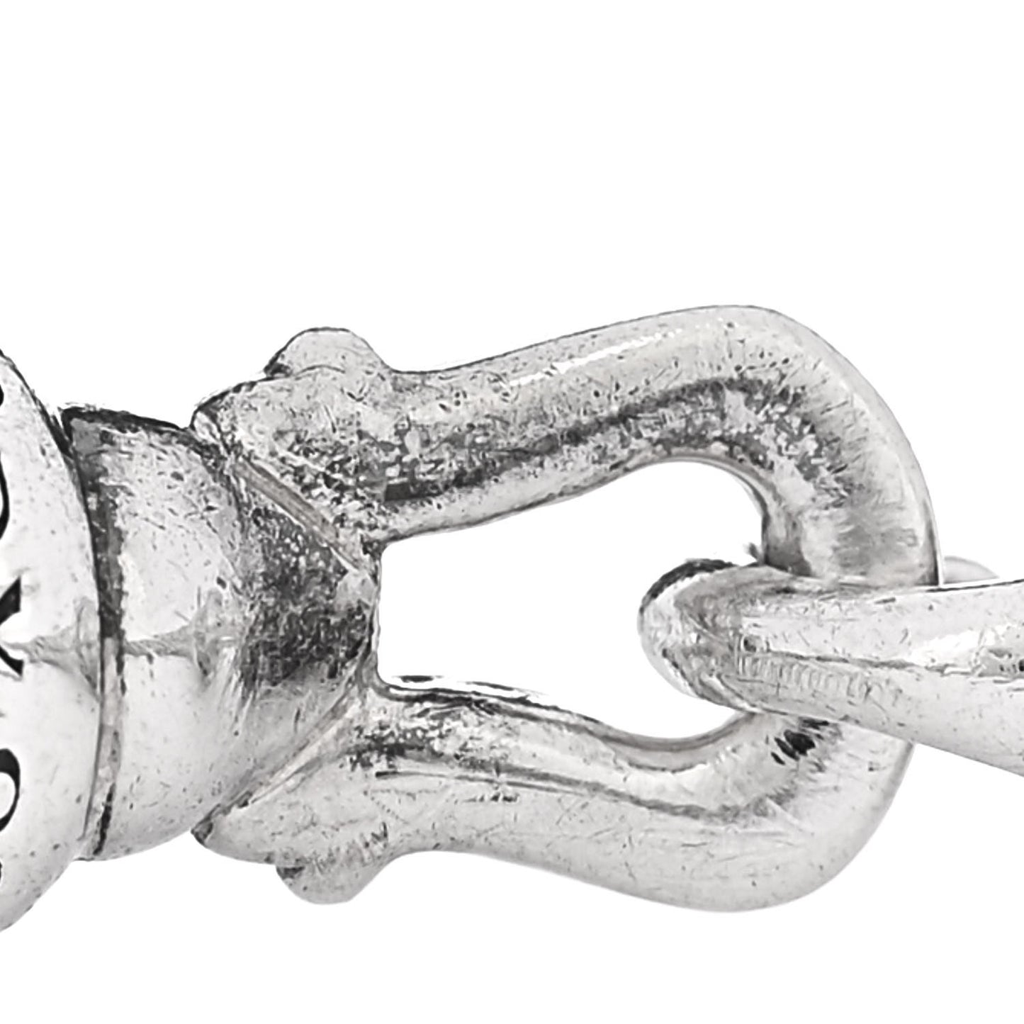 Sterling Silver Diamond 5mm Cable Buckle Bracelet