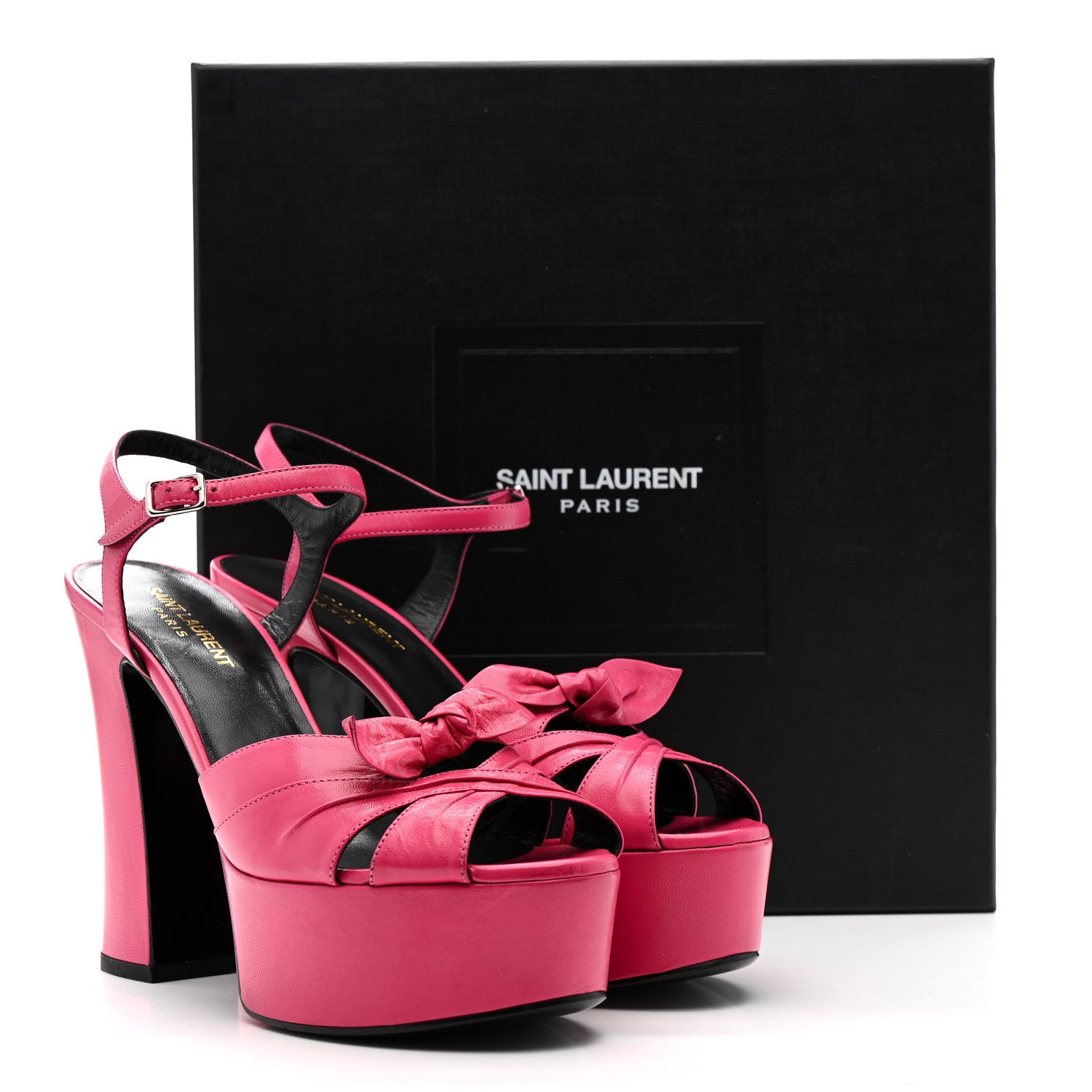 Saint Laurent Goatskin Candy 80 Platform Sandals 39.5 Bubblegum 14 of 14