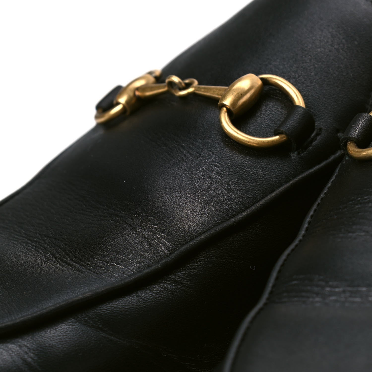 Gucci Calfskin Womens Princetown Slippers 40.5 Black 3 of 5