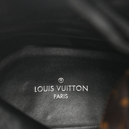 Louis Vuitton Patent Calfskin Monogram Star Trail Ankle Boots 40 Black 7 of 8