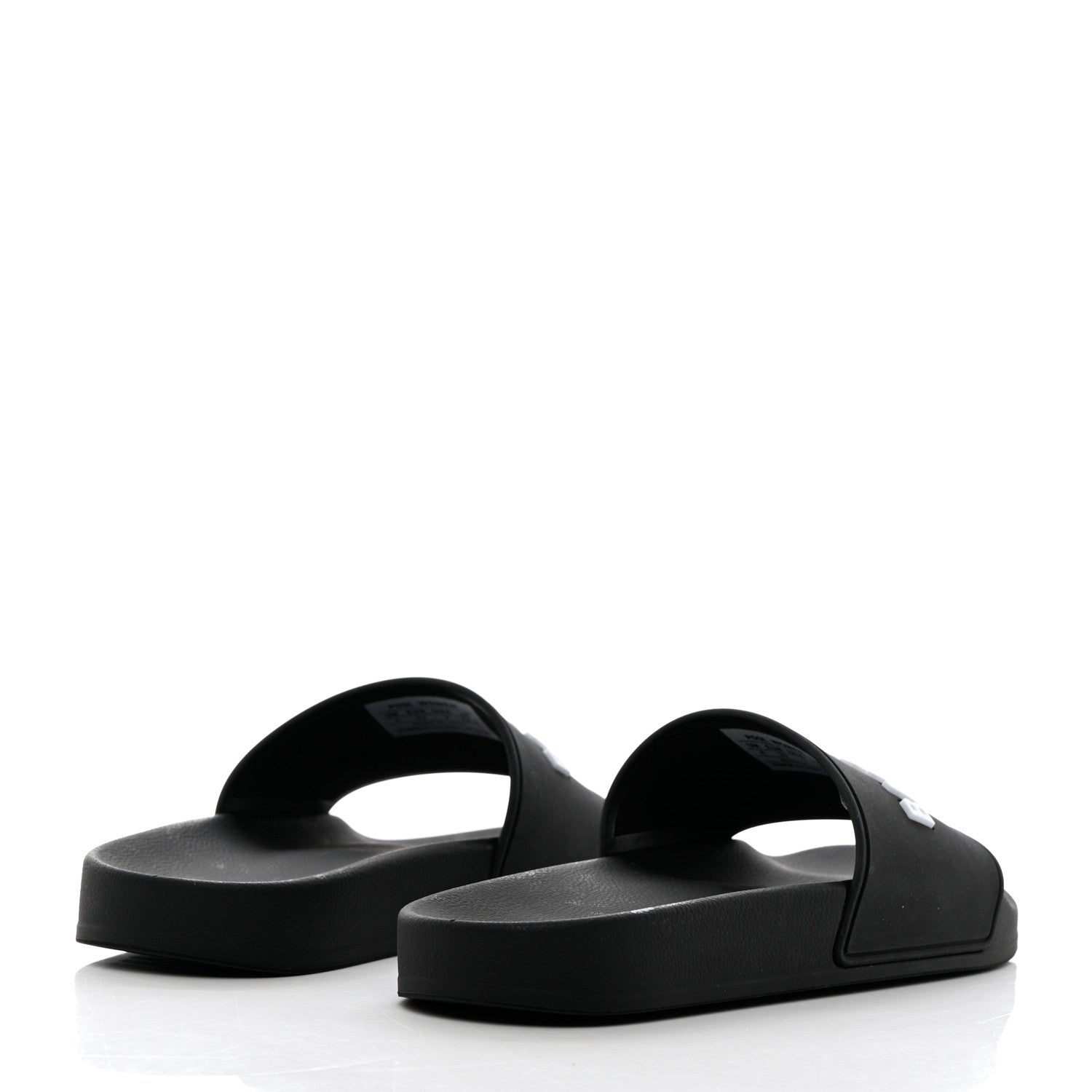 Balenciaga Rubber Womens Logo Pool Slide Sandals 37 Black 4 of 16