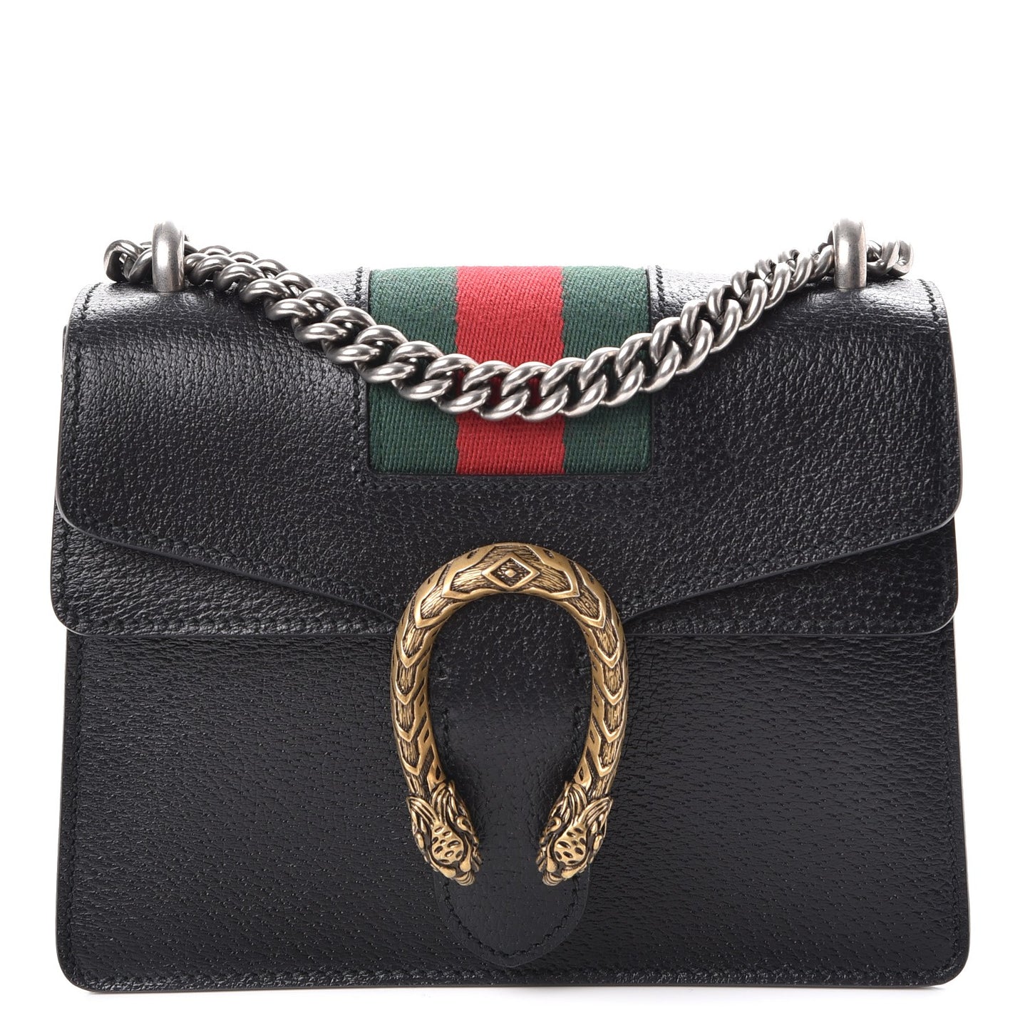 Calfskin Web Mini Dionysus Shoulder Bag Black