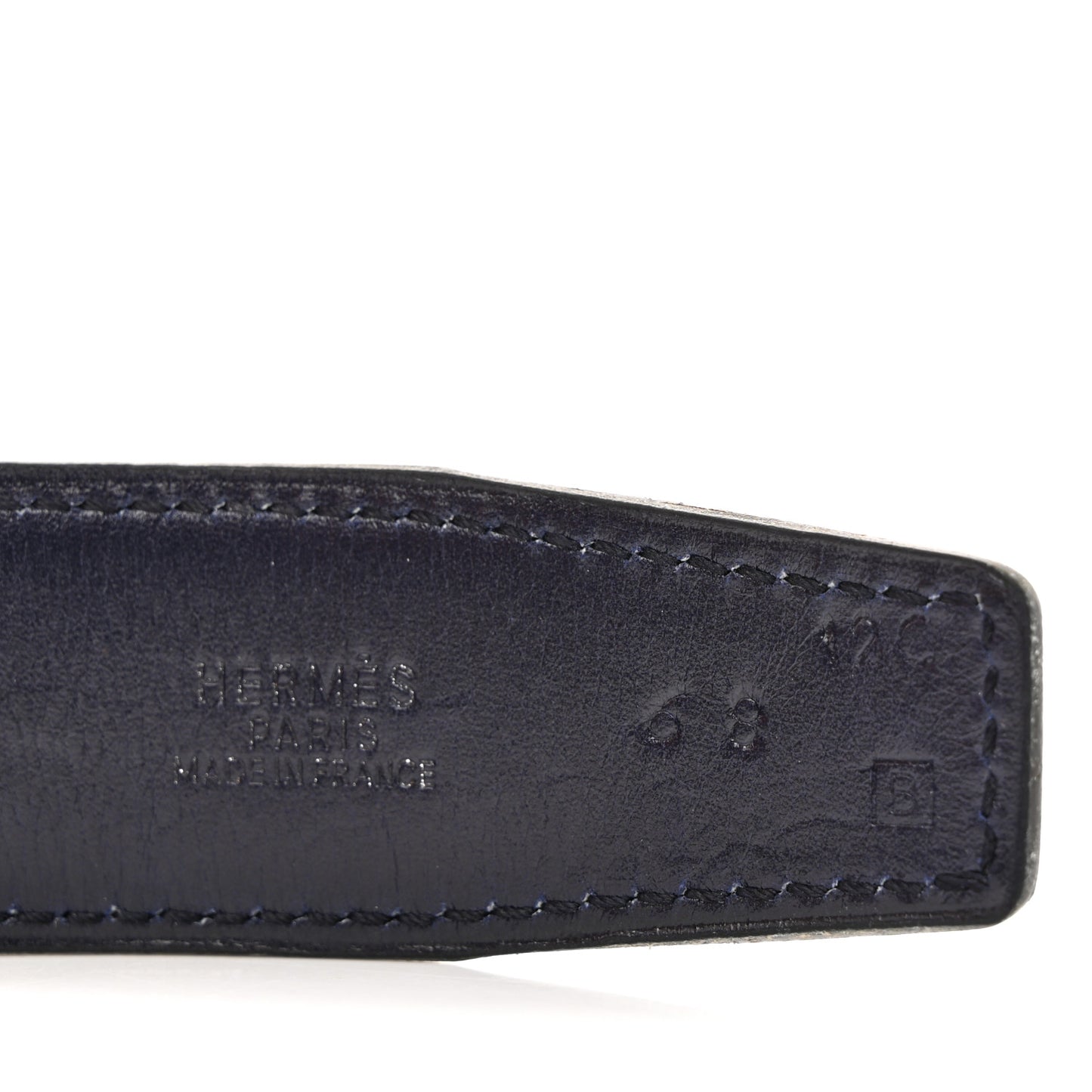 Ardennes Box 32mm H Belt 68 Black Bleu Indigo