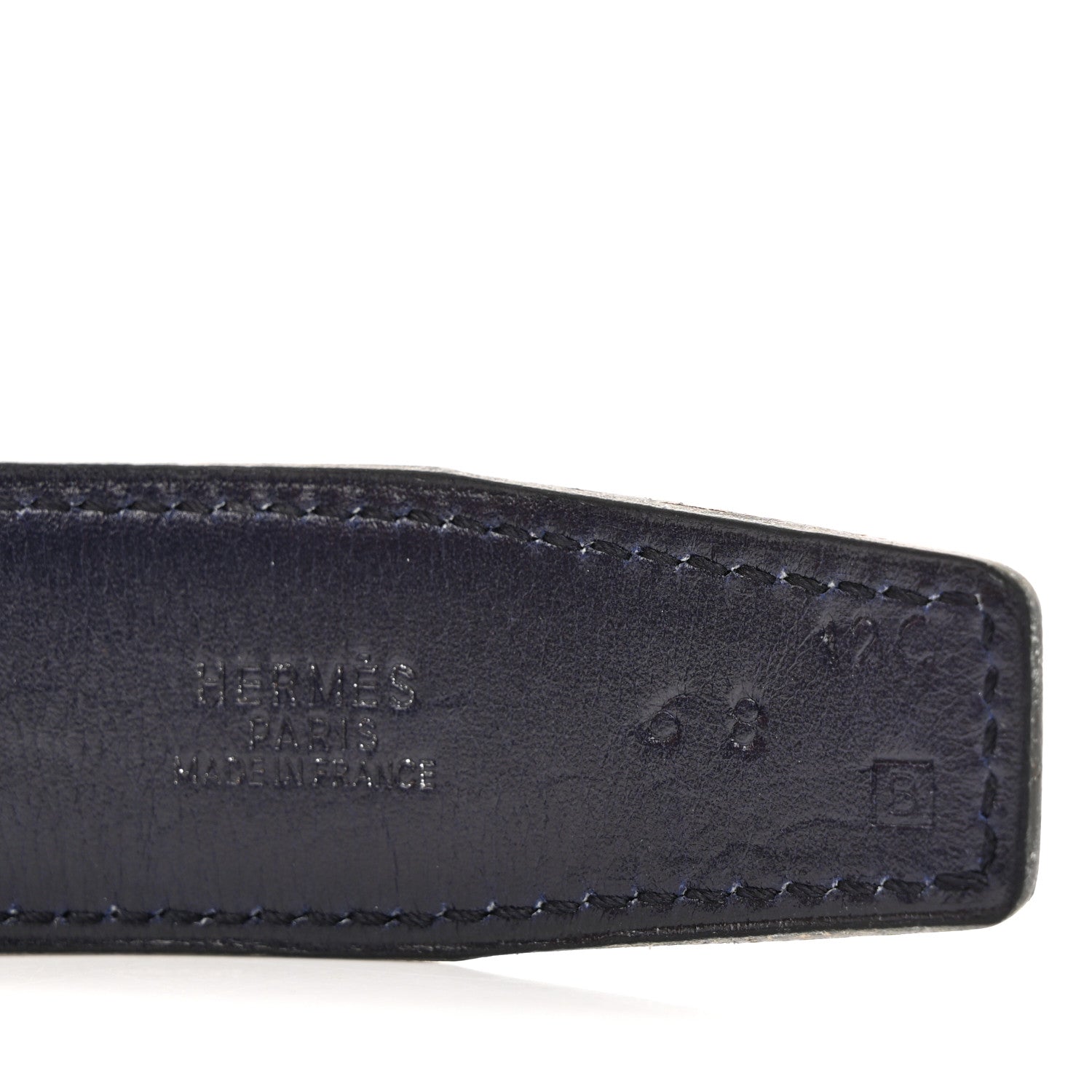 Hermes Ardennes Box 32mm H Belt 68 Black Bleu Indigo 3 of 6