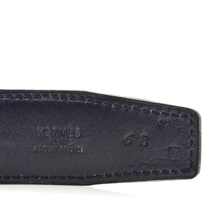 Hermes Ardennes Box 32mm H Belt 68 Black Bleu Indigo 3 of 6