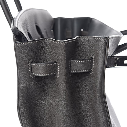 Hermes Taurillon Clemence Birkin 35 Graphite 17 of 37